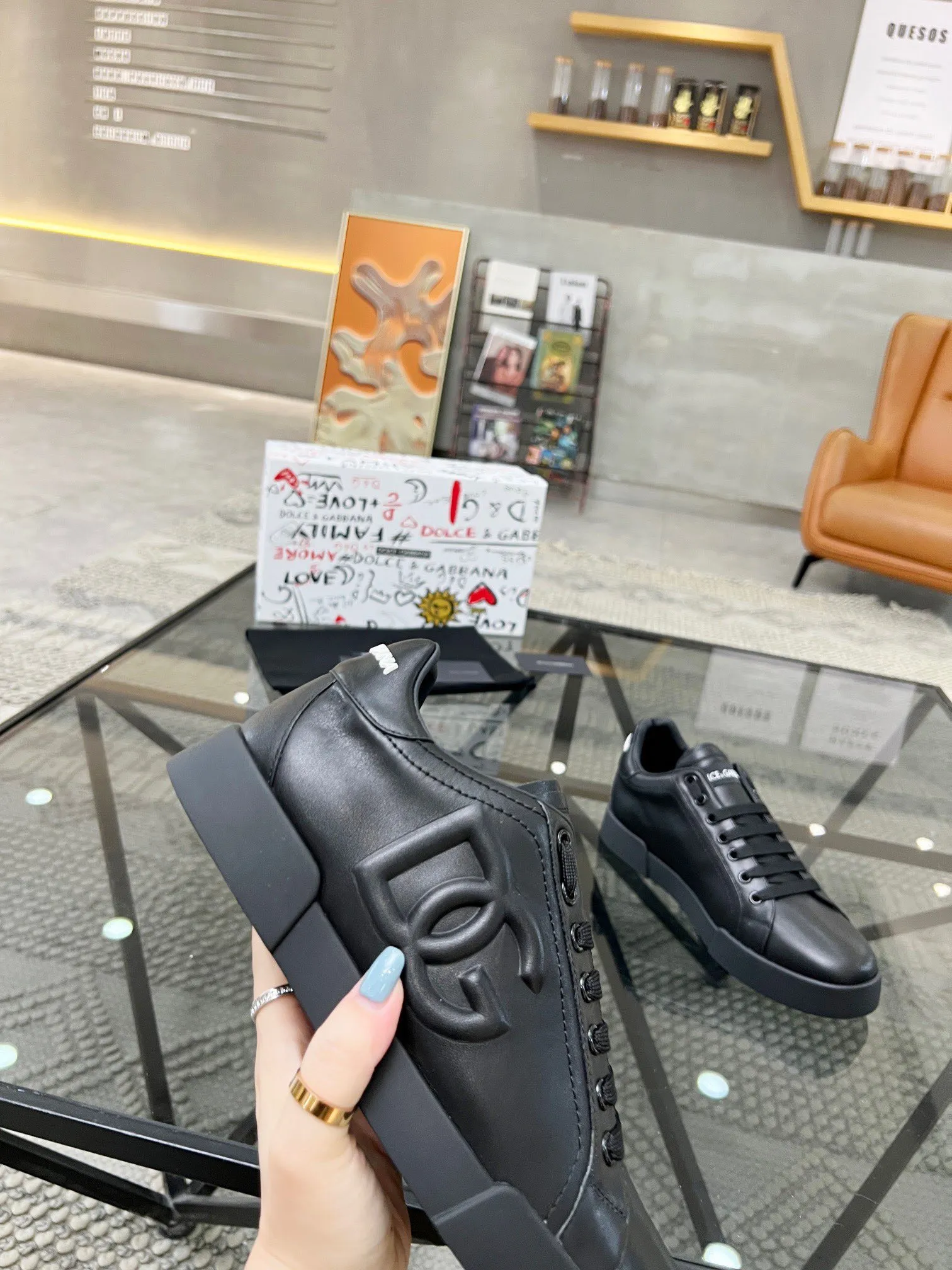 Men's shoes 360 yuan🏮🏮2023 new Dolce & Gabbana/top original single DG heavy industry series, imported original waterproof canvas, contrasting color design is super beautiful, exquisite and luxurious, super A level! Compared with the genuine product at the counter, the version is no worse at all! size：38-46